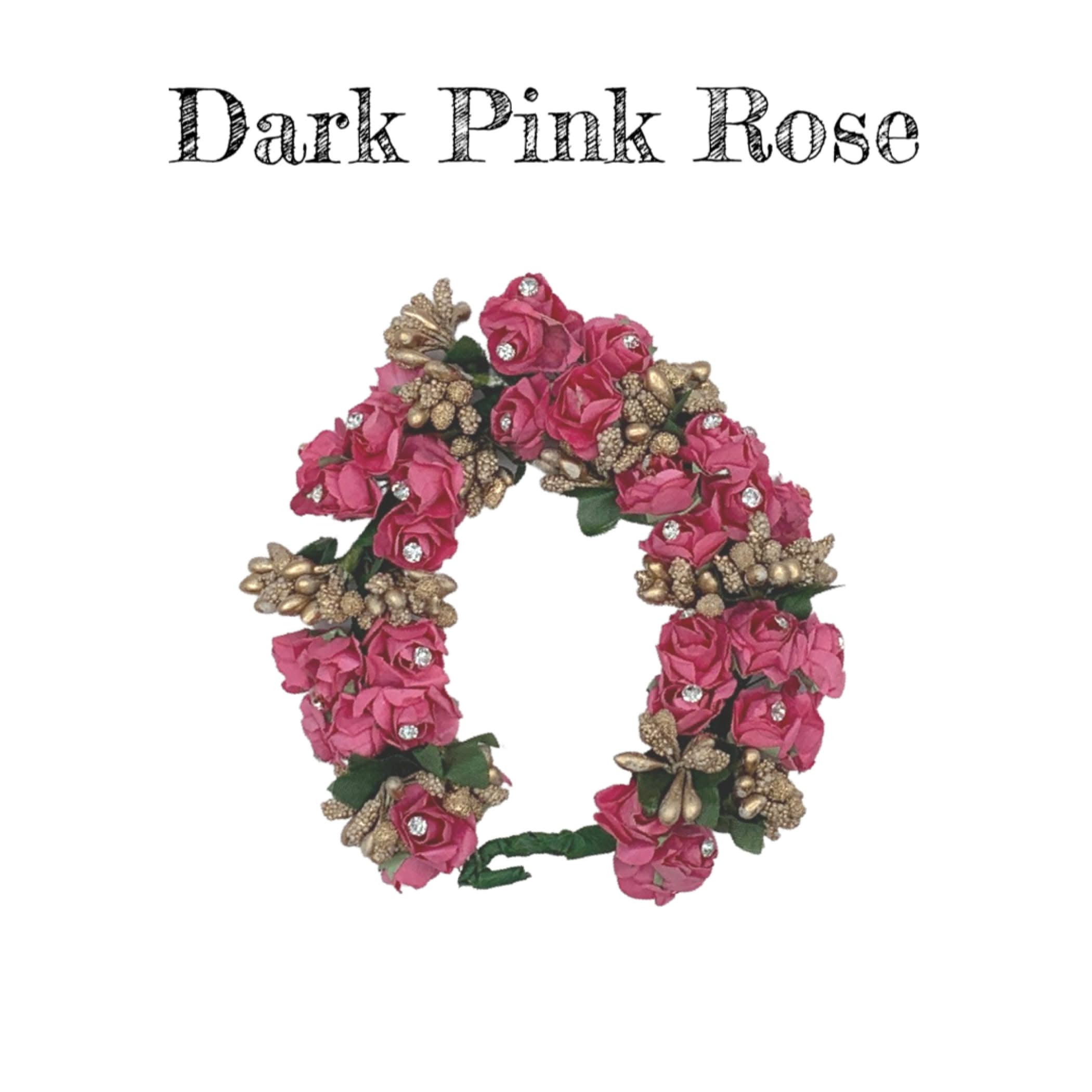 Rose gajra hair accessory veni flower jewelry wedding