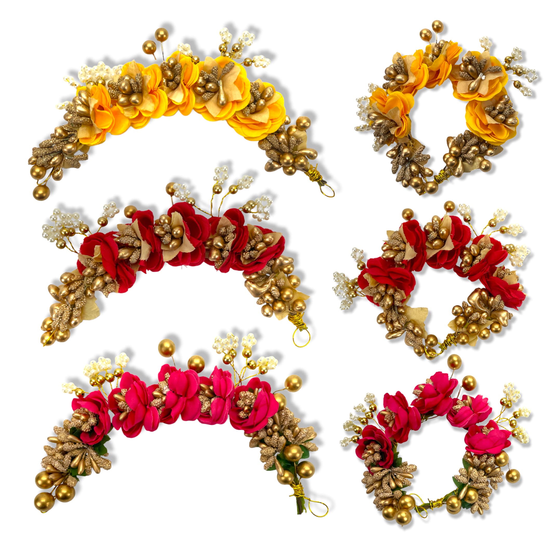 Rose gajra hair accessory veni flower jewelry wedding