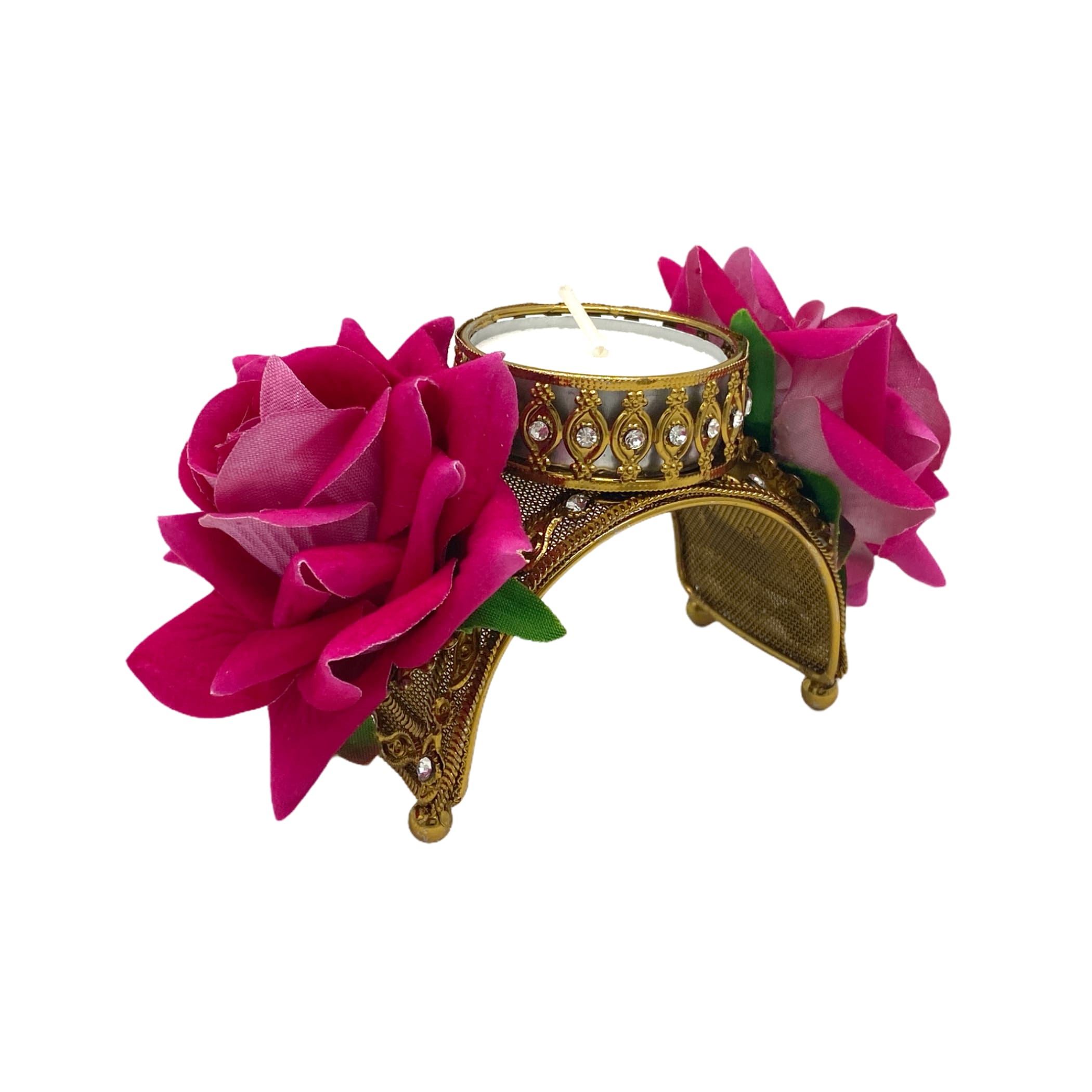 Rose tealight candle holders christmas decorations decor tea