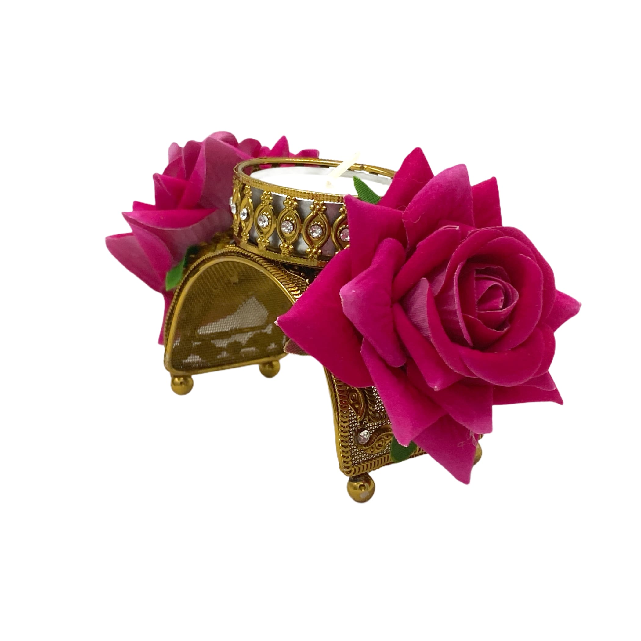 Rose tealight candle holders christmas decorations decor tea