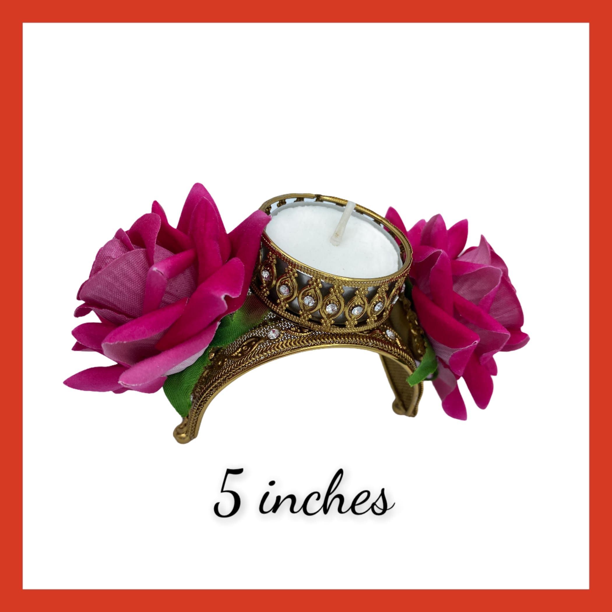 Rose tealight candle holders christmas decorations decor tea