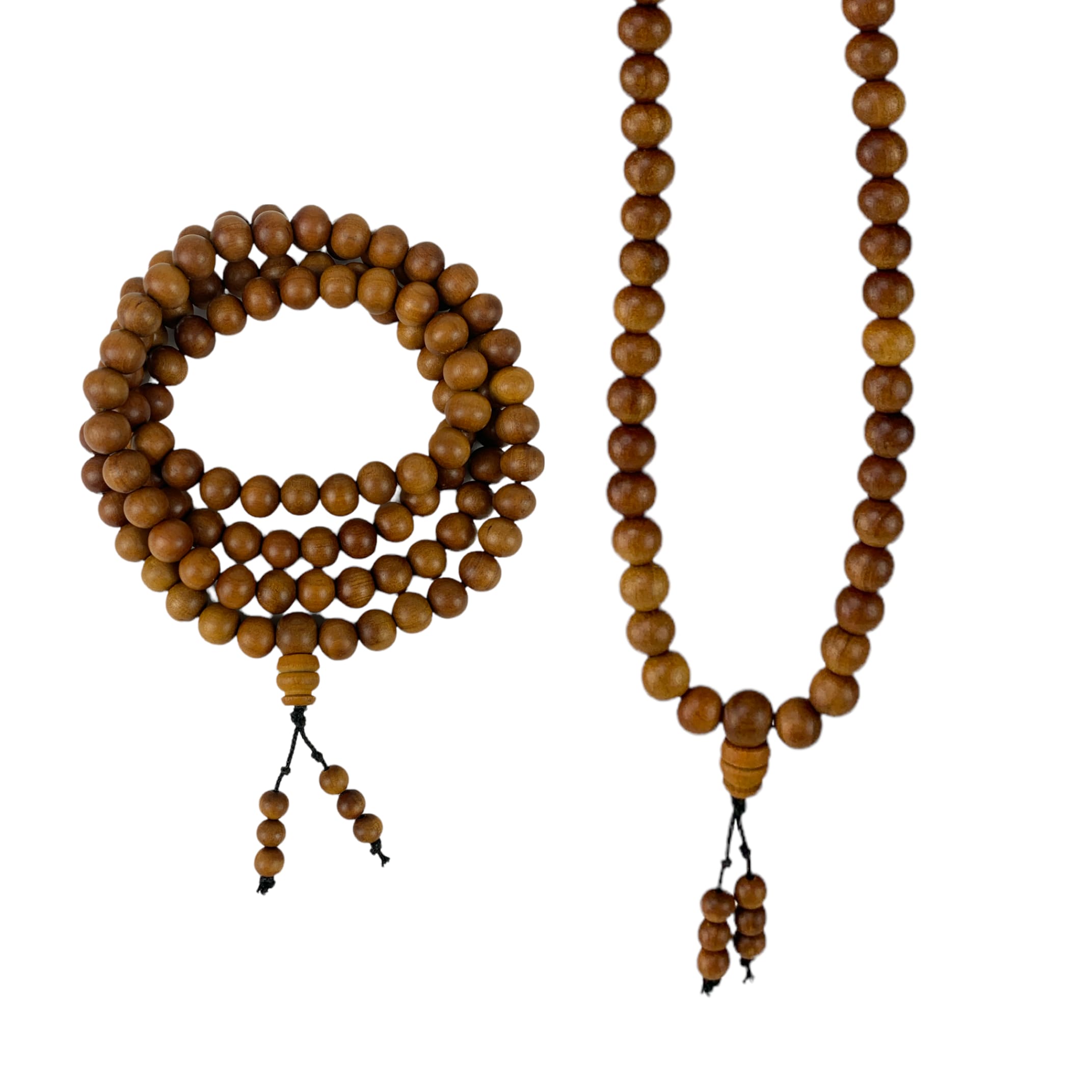Sandalwood mala japa 108 meditation buddhist beads rosary