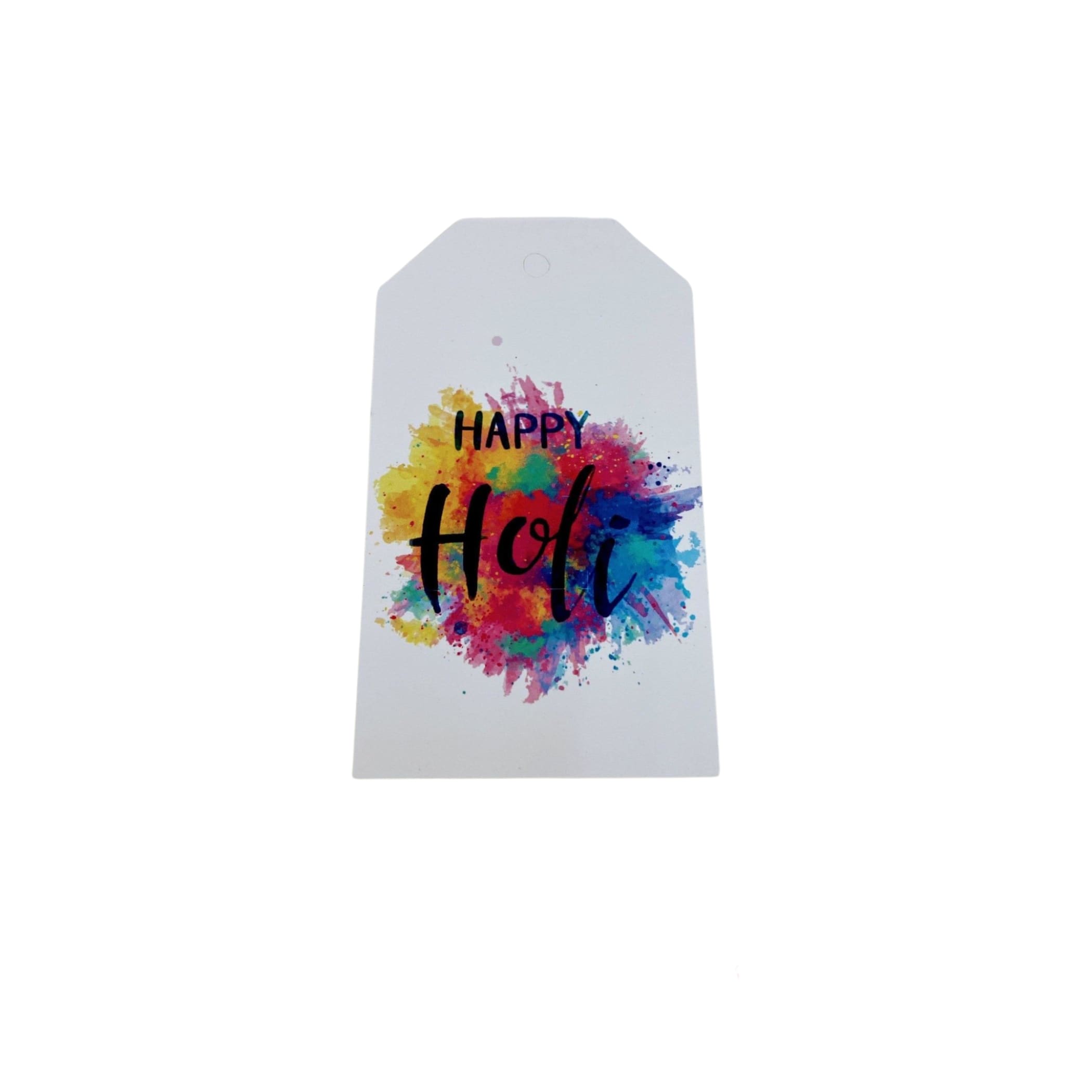 Set of 10 happy holi tags gift - design 4 - gifttag-holi