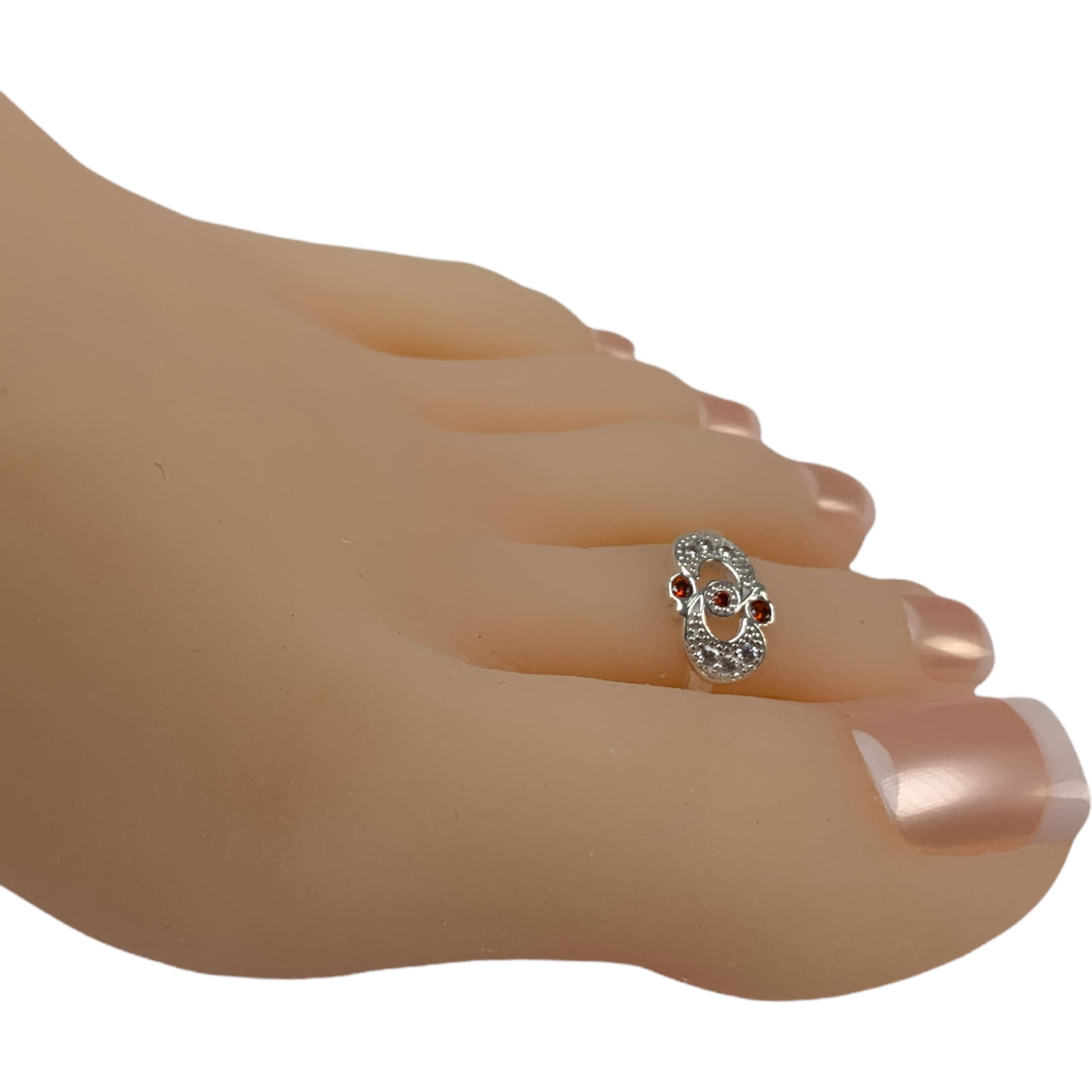 Set pinky band rings barefoot foot jewelry adjustable indian