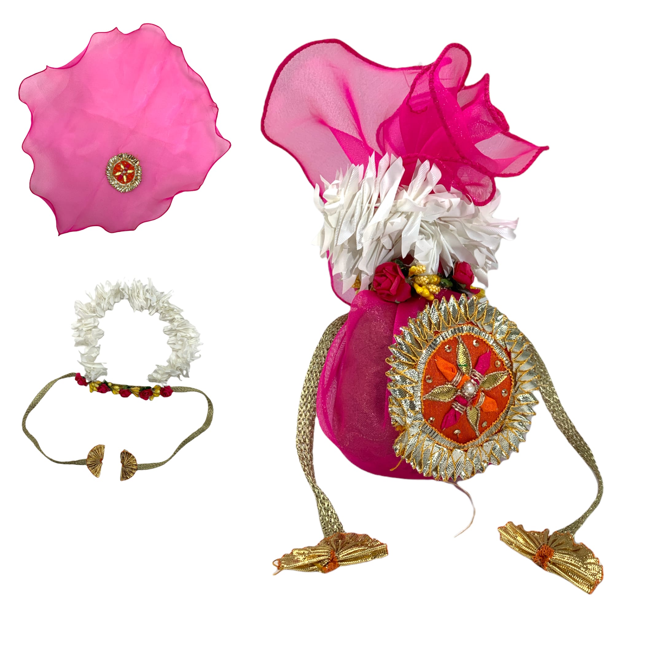 Shreefal nariyal cover dried coconut decorative indian