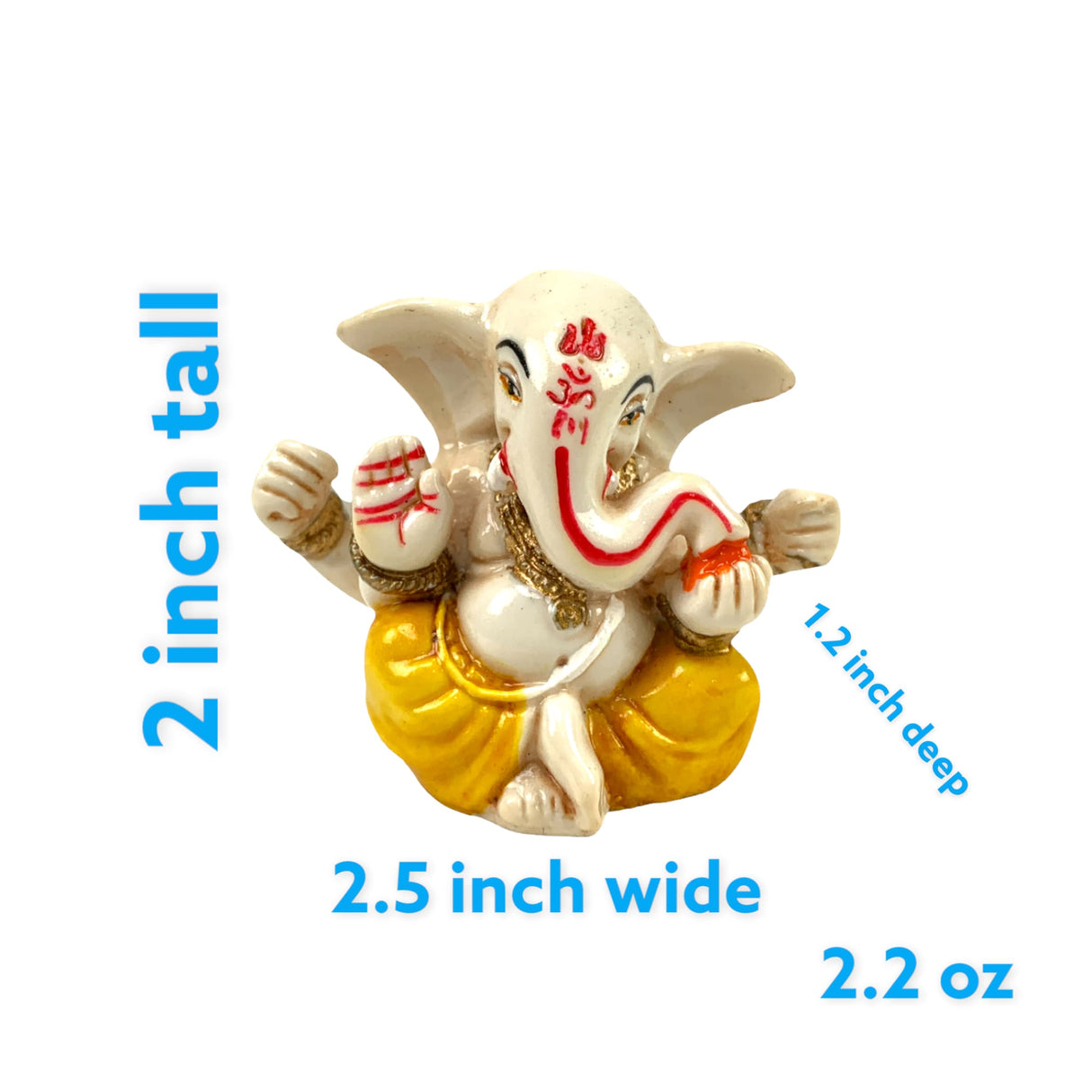 Small ganesha statue car idol showpiece god of luck