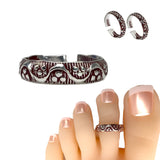 Silver toe rings adjustable pair pinky band indian bichiya