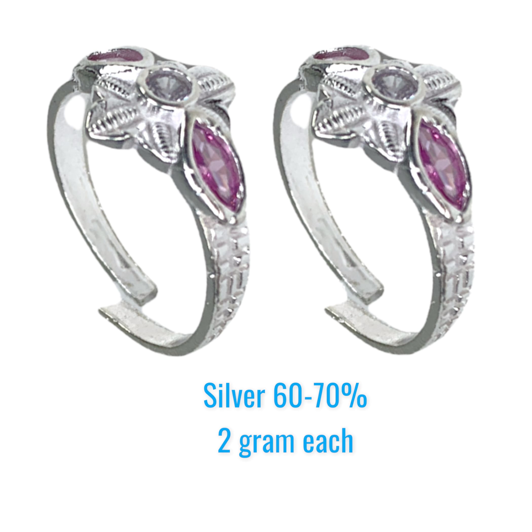 Toe rings pair for women adjustable indian bichua bichiya
