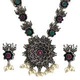 Indian oxidized jewelry boho tribal necklace bohemian