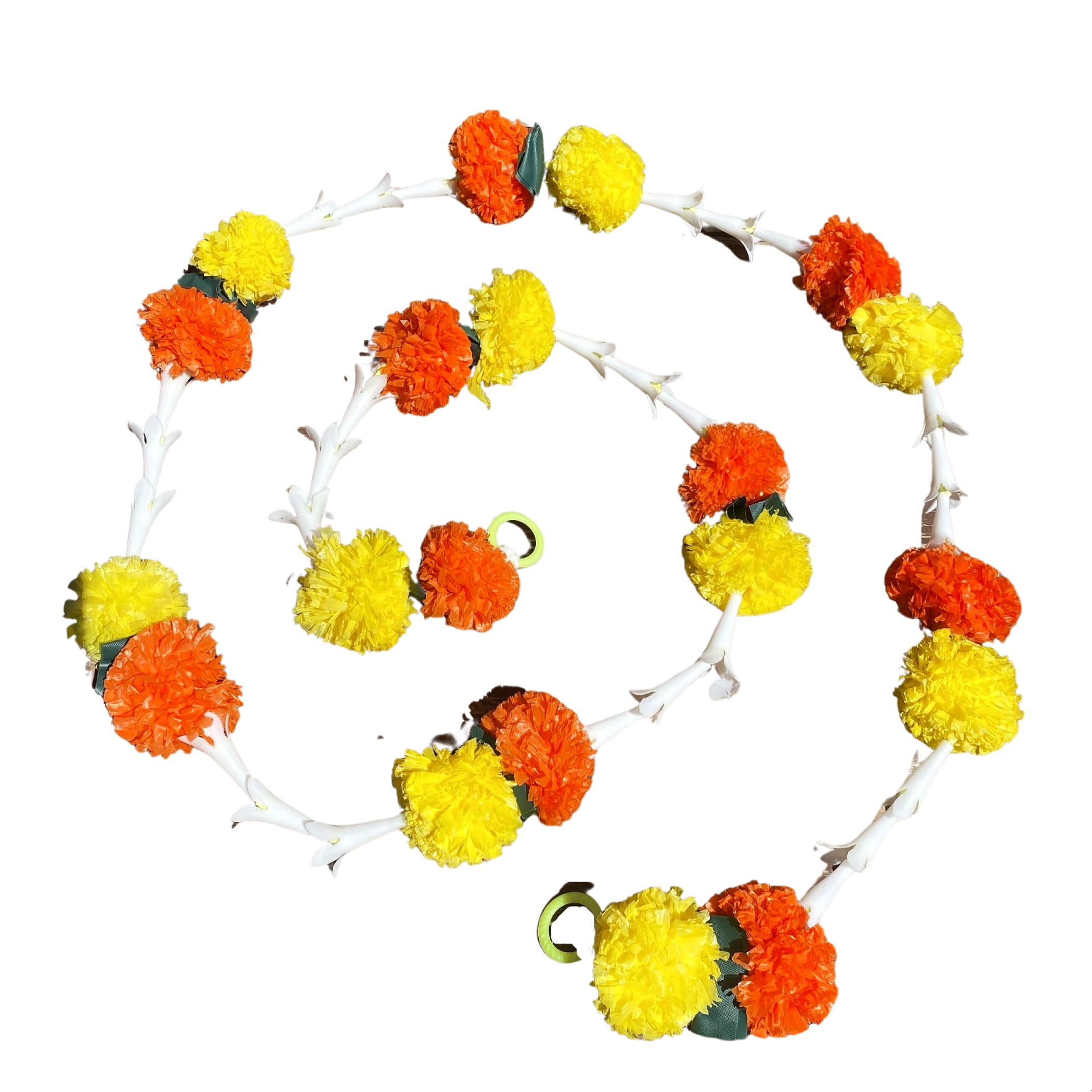 Tuberrose marigold mogra flower string diwali decoration