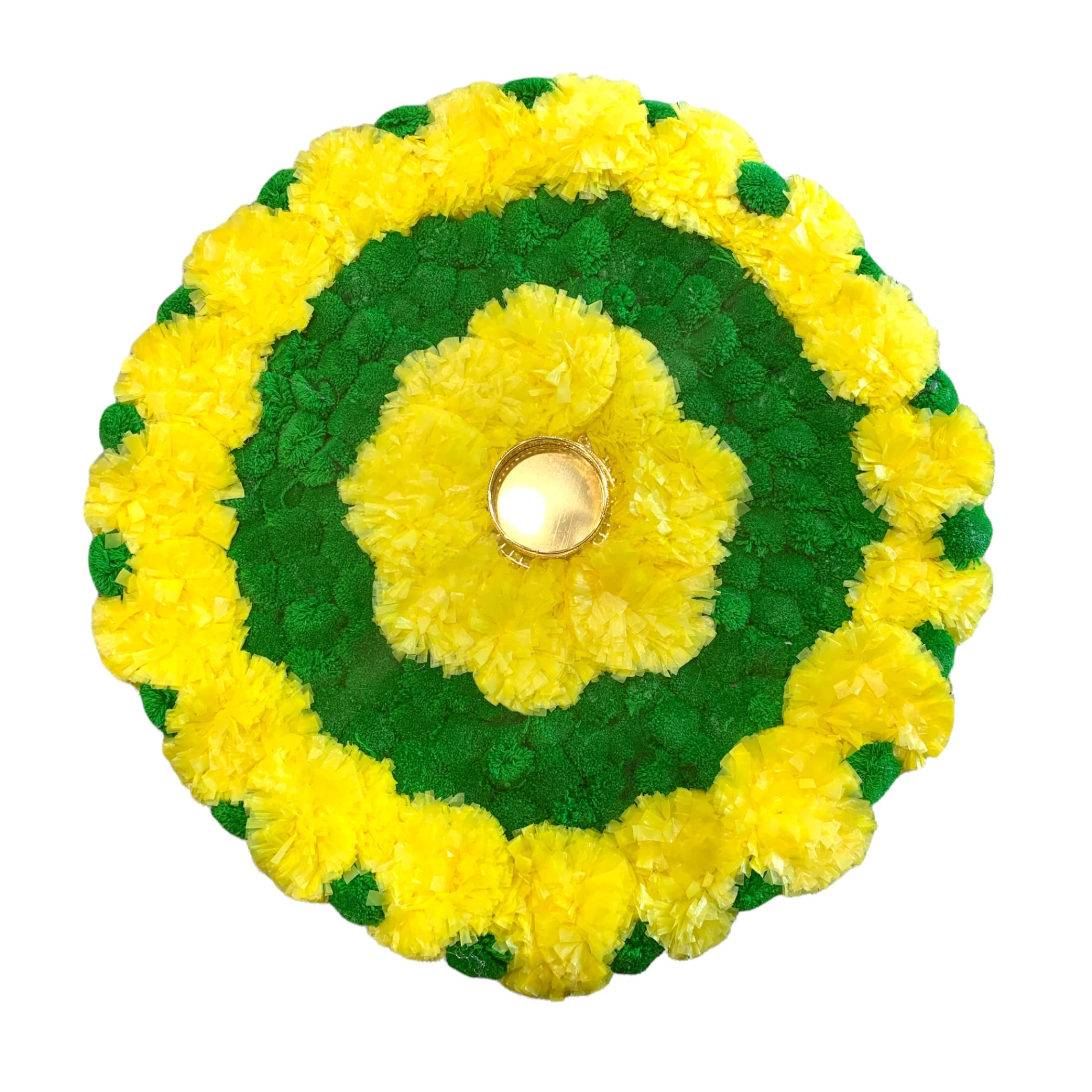 Ugadi decor rangoli marigold diwali set artificial flowers