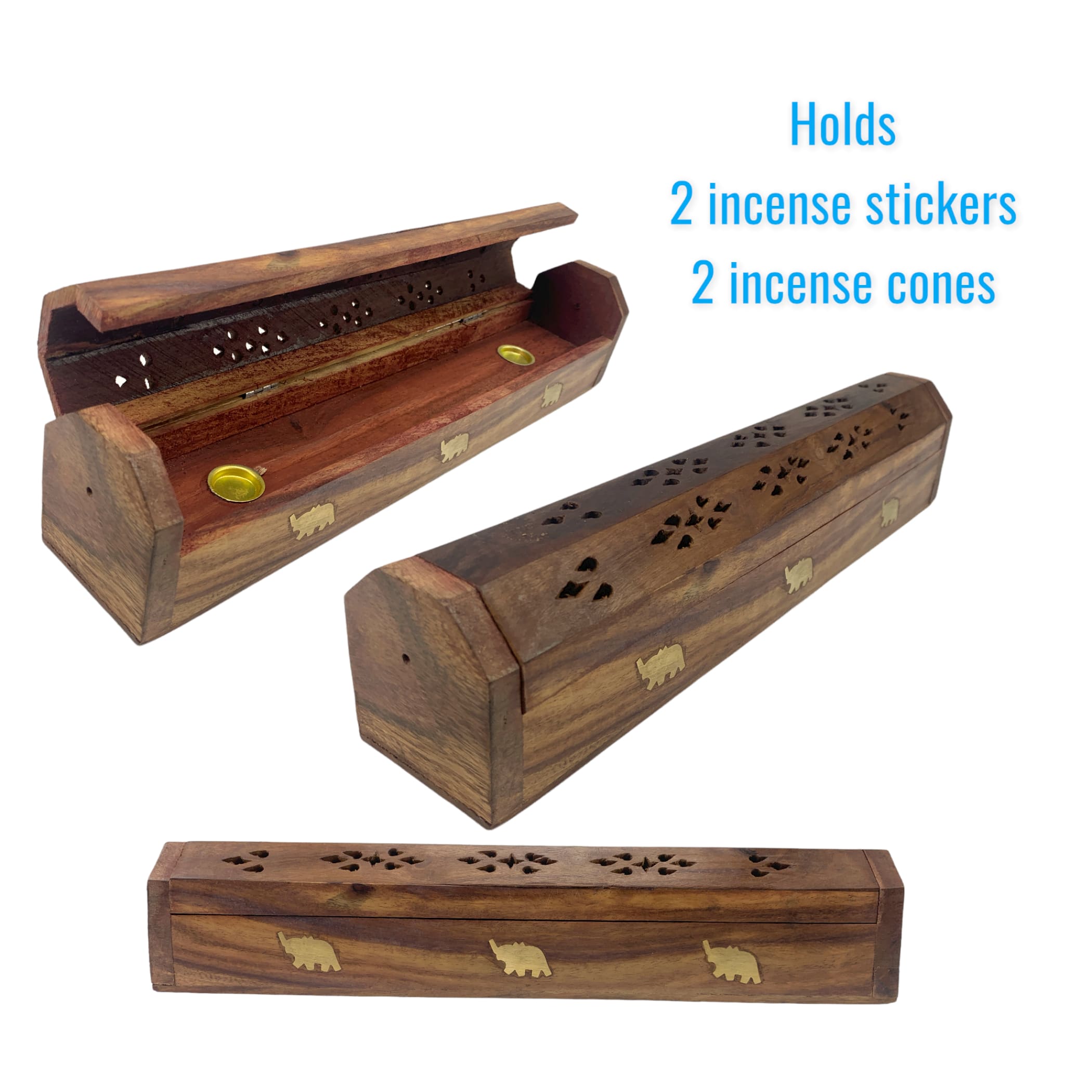 Wood Incense Holder Agarbatti Stand Cone Burner Sticks