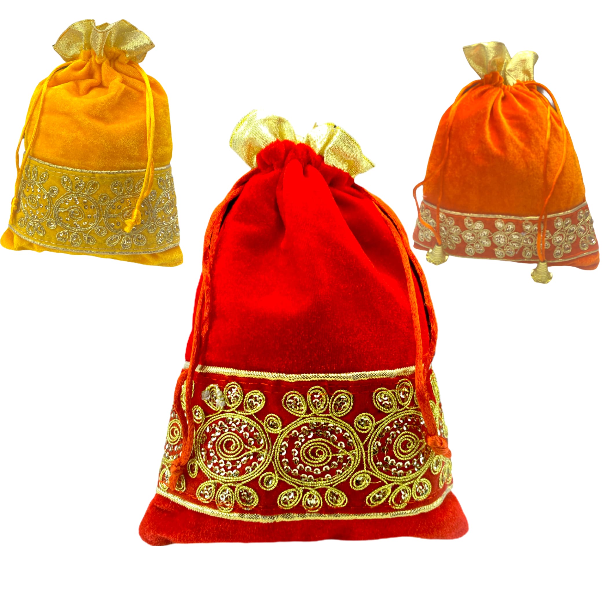 Zari potli bags favor indian muslim punjabi wedding diwali